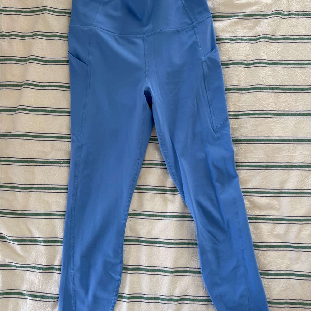 Fabletics Blue Leggings with Pockets